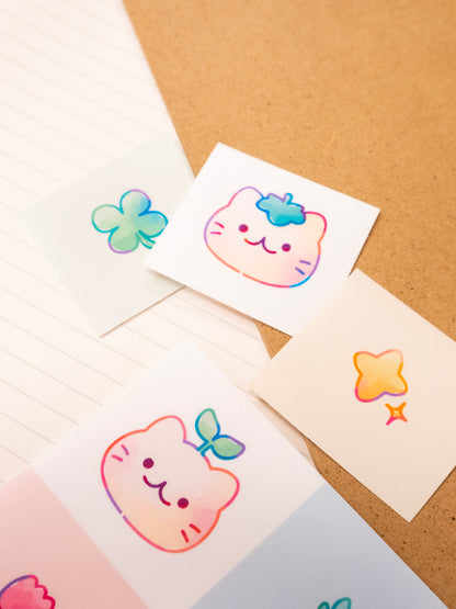 [GLITTER] Self Adhesive Clear Cold Laminate A4