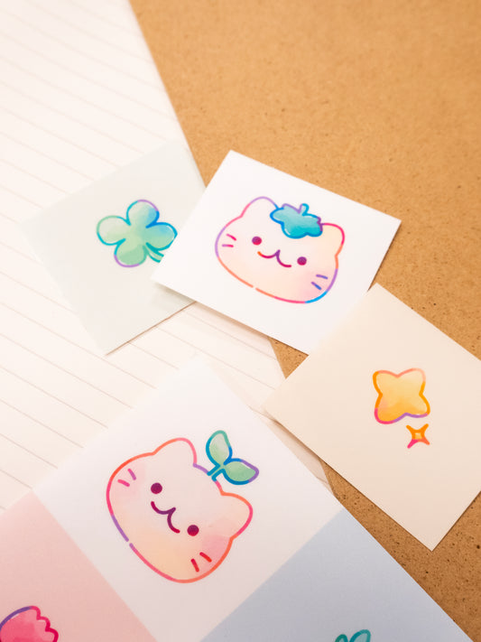 [GLITTER] Self Adhesive Clear Cold Laminate A4