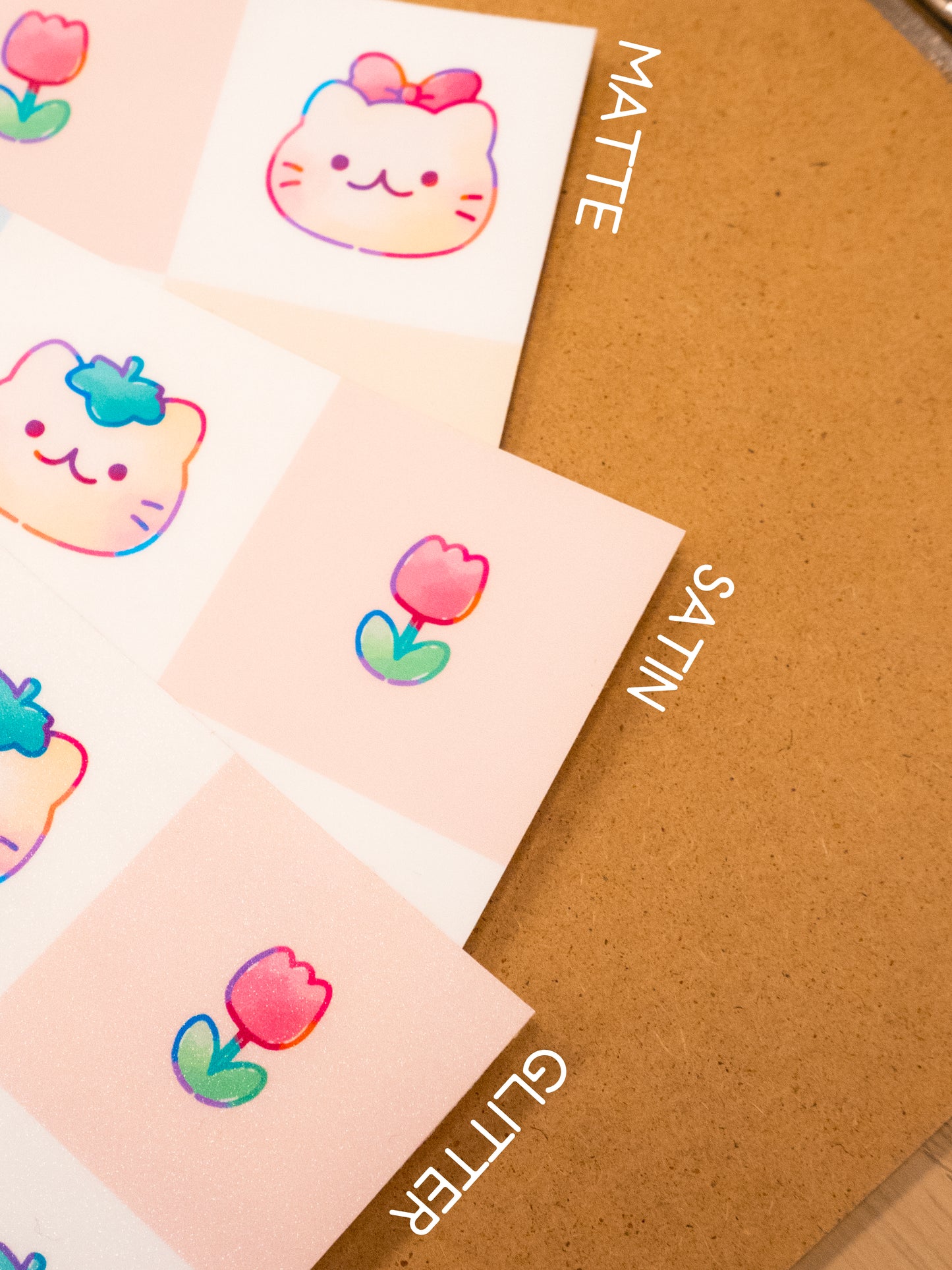 [GLITTER] Self Adhesive Clear Cold Laminate A4