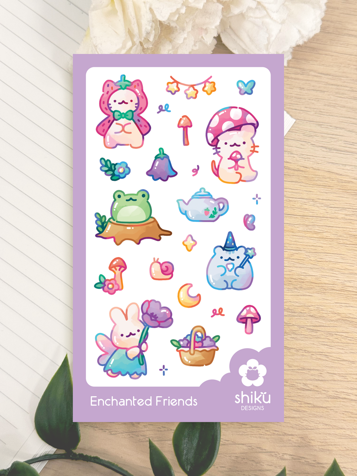 Enchanted Friends Sticker Sheet – Shiku Designs