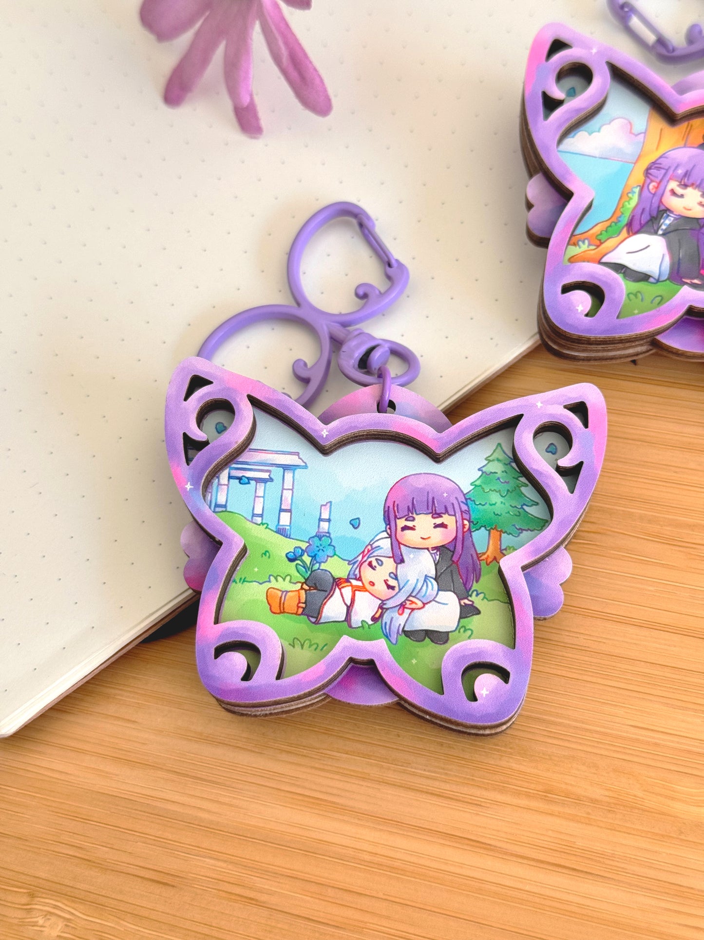 Fern Wooden Keychain