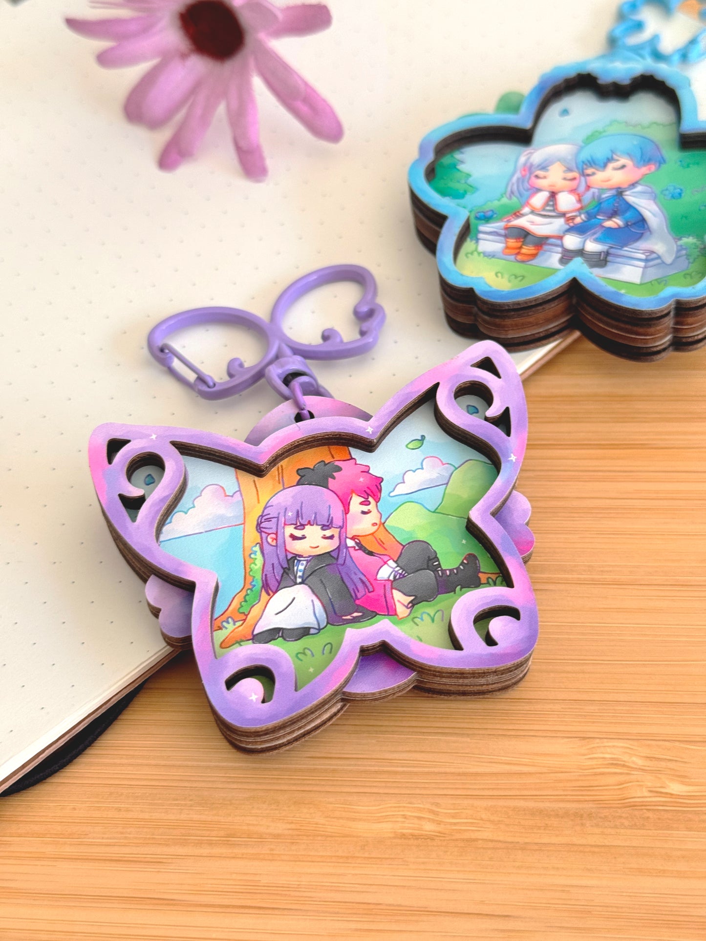 Fern Wooden Keychain