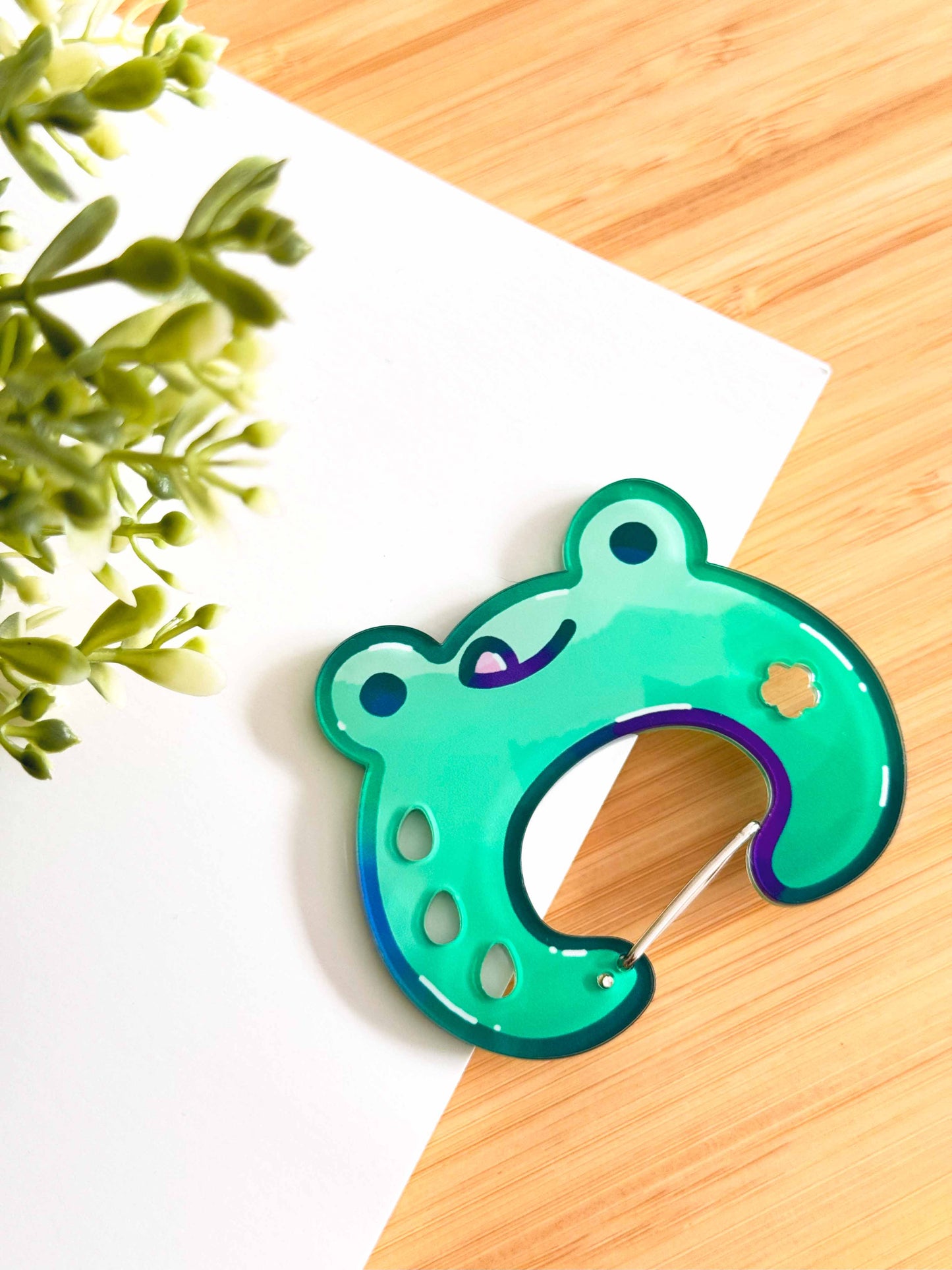 Frog Acrylic Carabiner