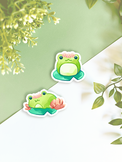 [DC] Lilypad Frog Stickers
