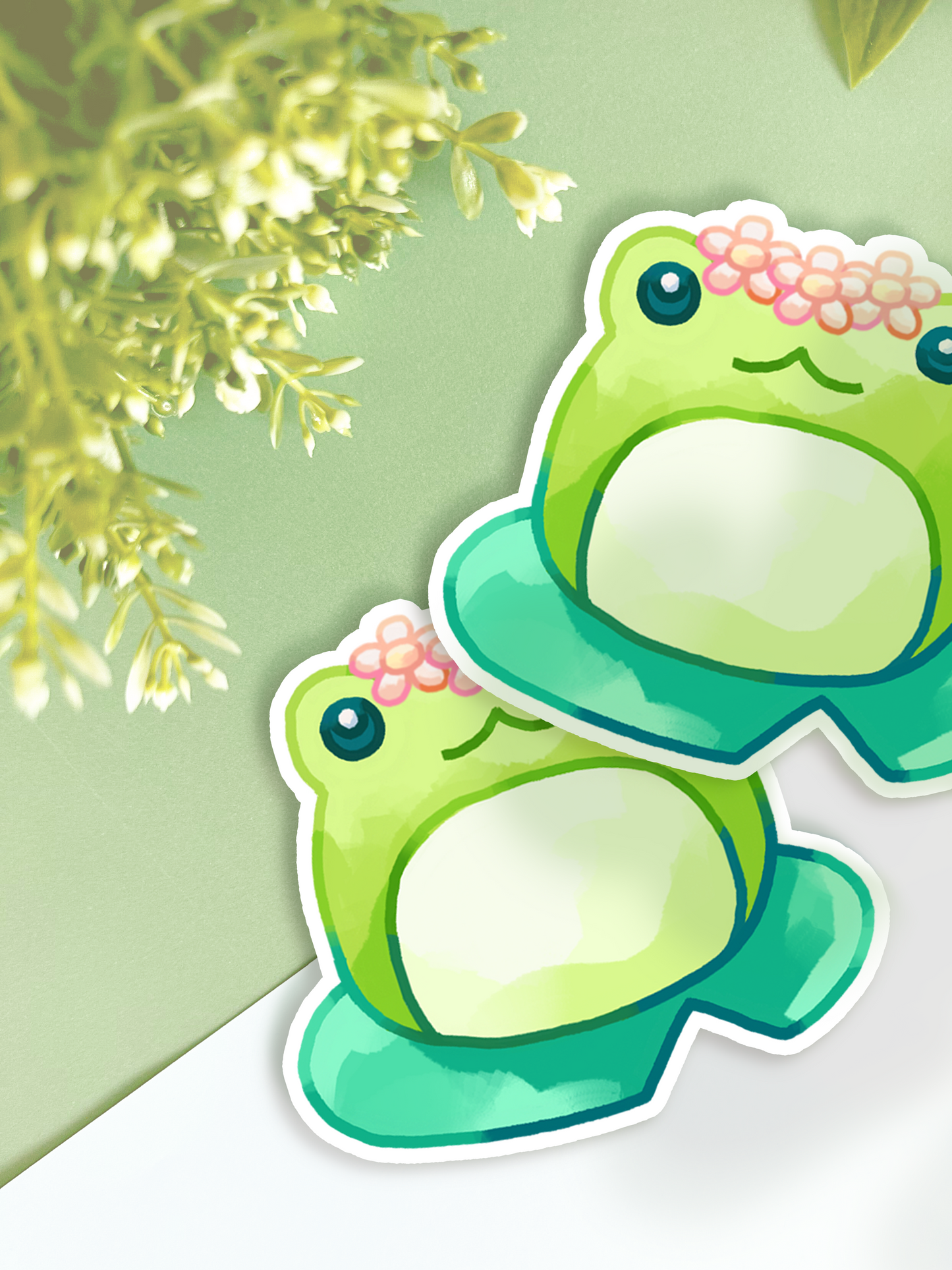 Lilypad Frog Stickers