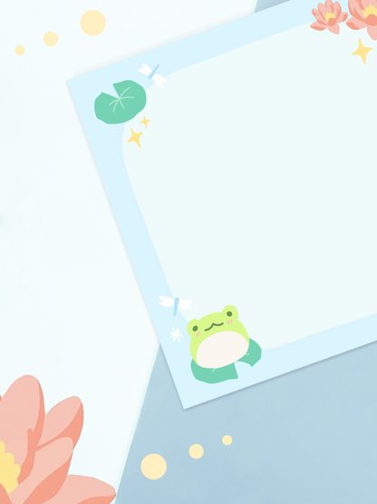 Lilypad Frog Sticky Note