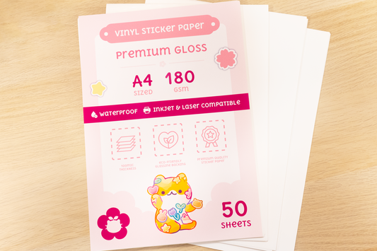 Printable Premium Gloss Vinyl Sticker Paper
