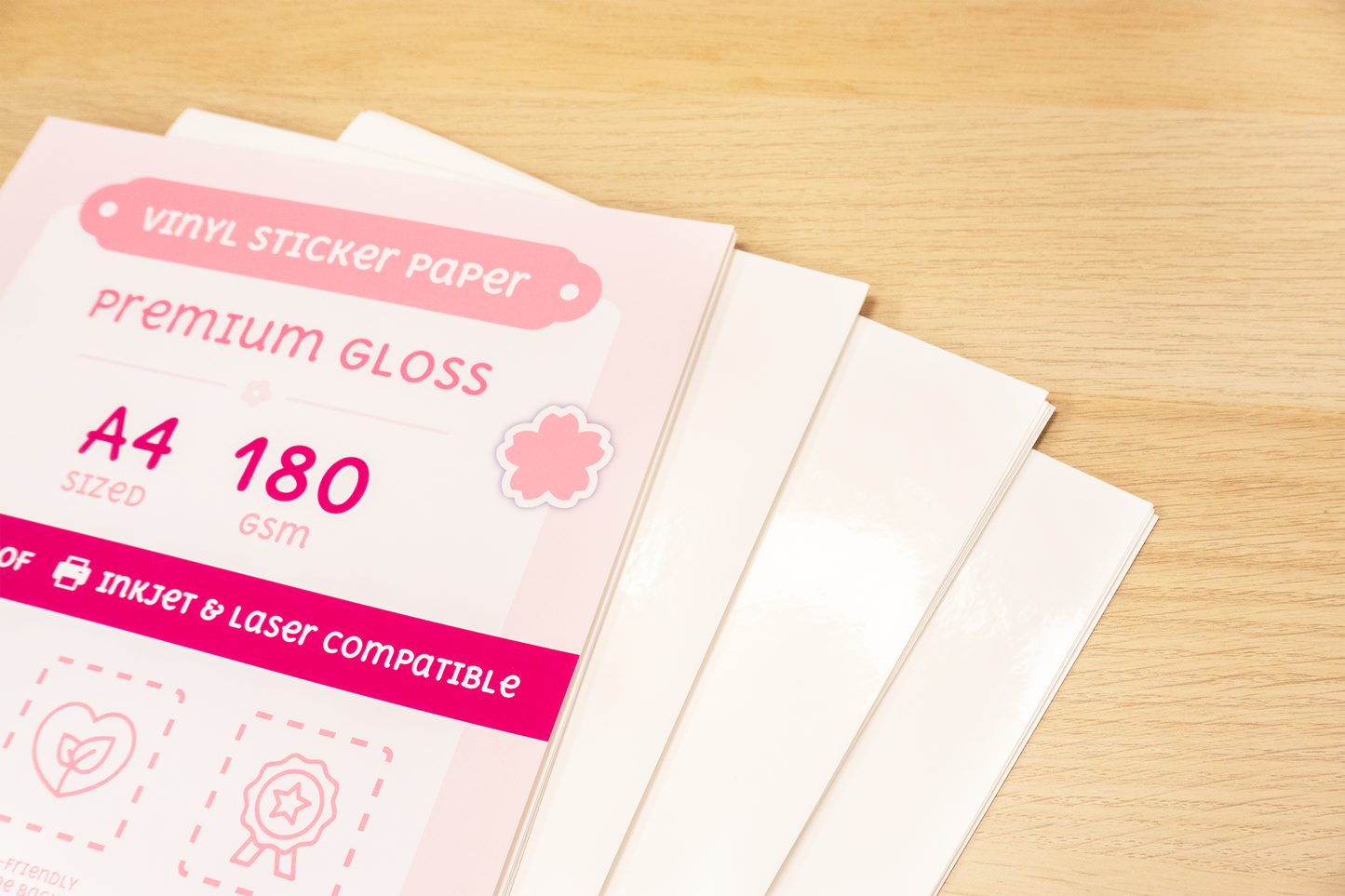Printable Premium Gloss Vinyl Sticker Paper