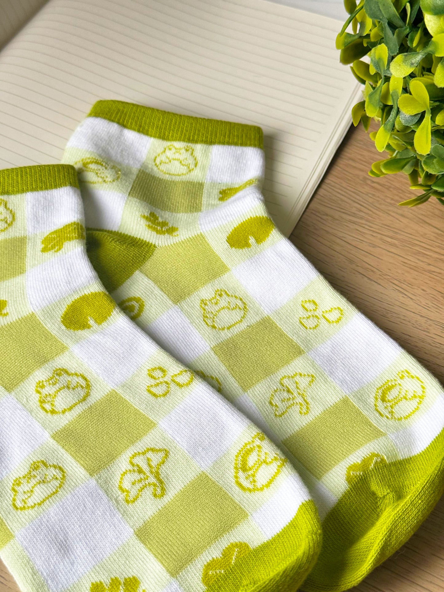 Green Froggo Low Cut Socks