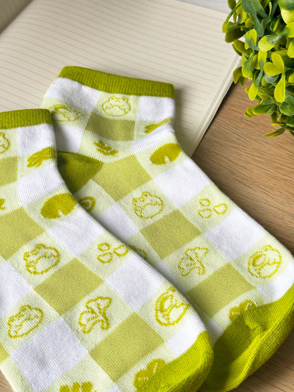 Green Froggo Low Cut Socks