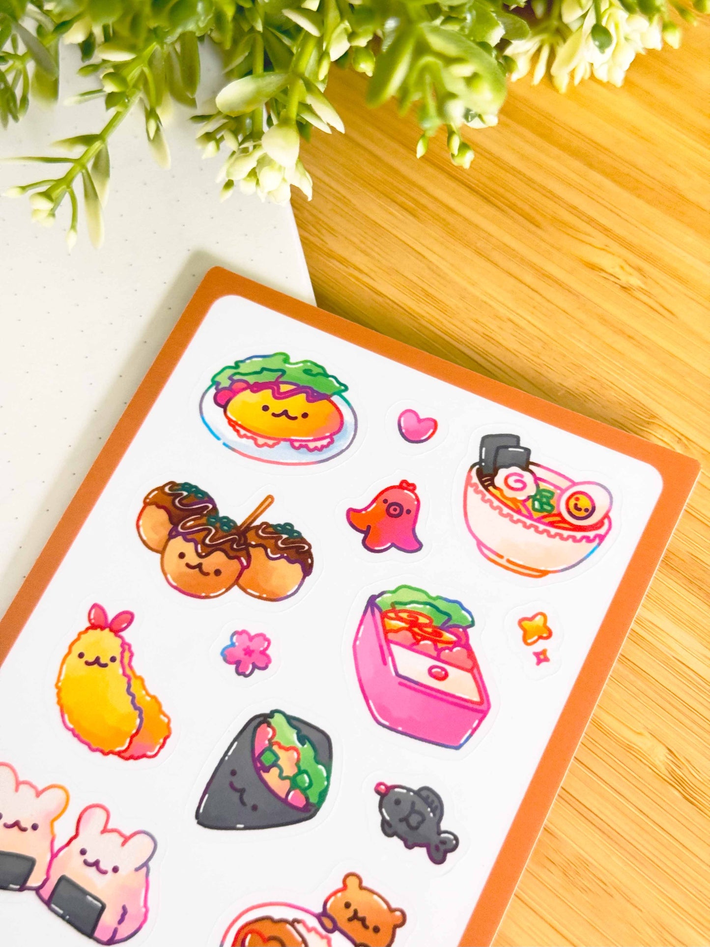 Japanese Omnoms Sticker Sheet