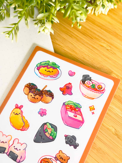 Japanese Omnoms Sticker Sheet