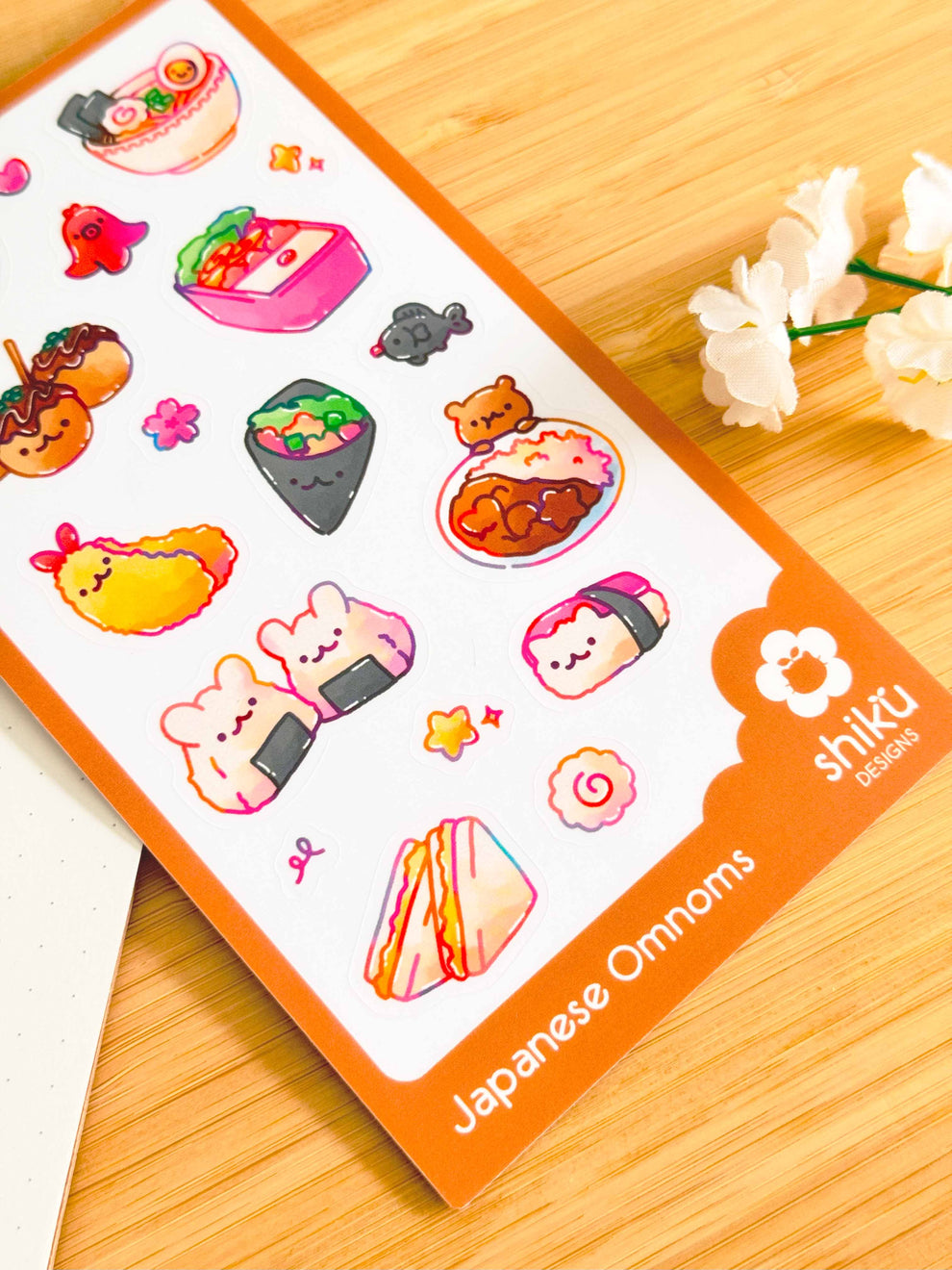 Japanese Omnoms Sticker Sheet – Shiku Designs