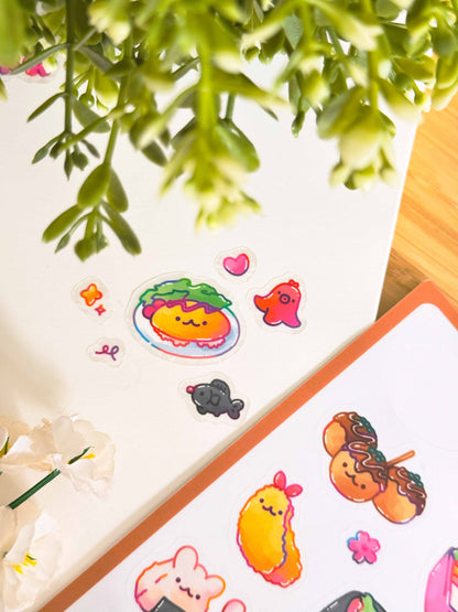 Japanese Omnoms Sticker Sheet