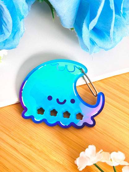 Jellyfish Acrylic Carabiner