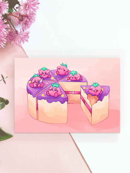 Kirby Cake Print