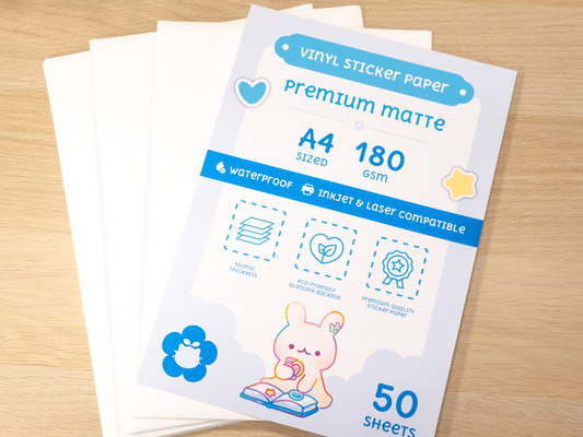 Printable Premium Matte Vinyl Sticker Paper