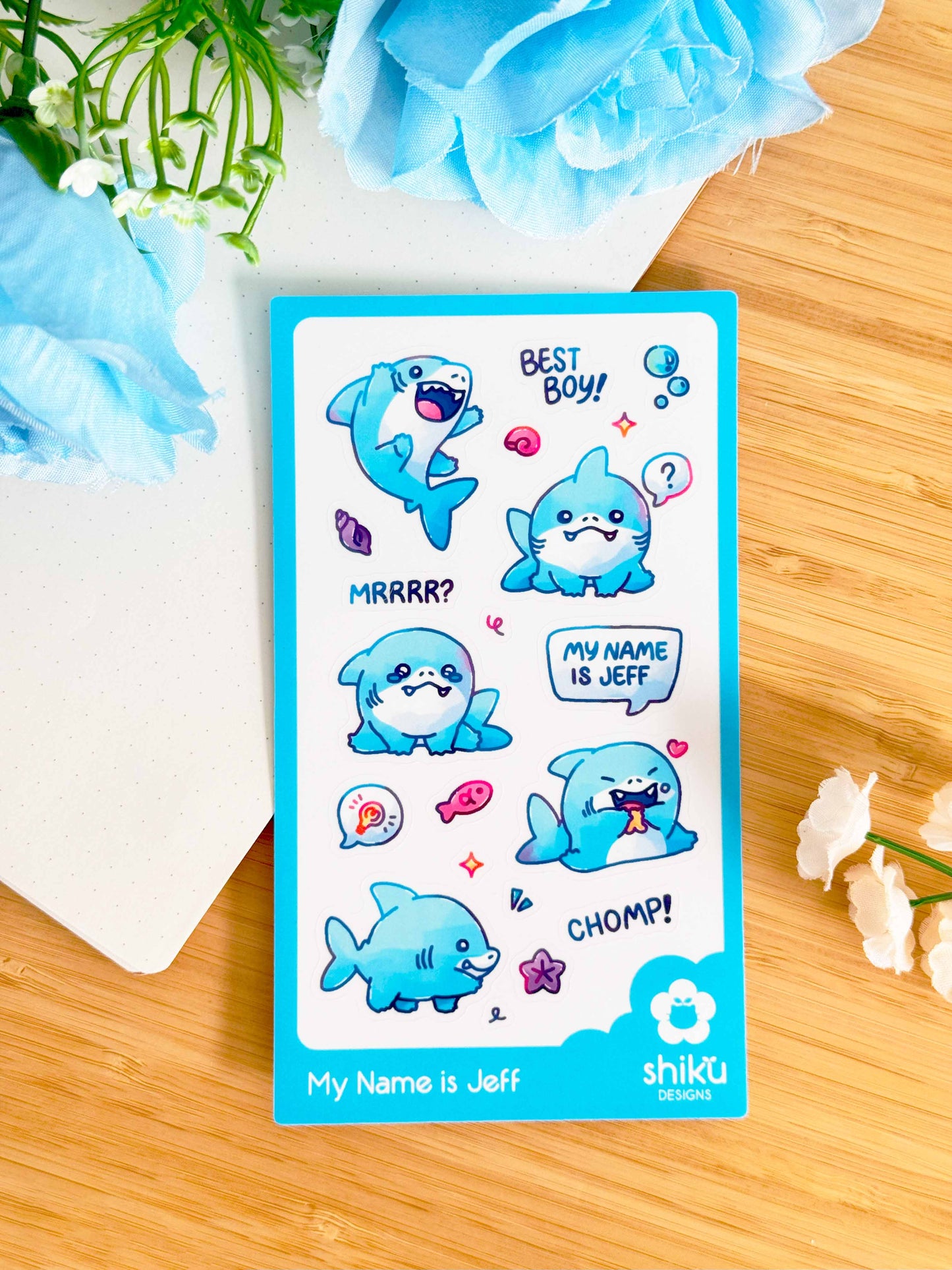 My Name is Jeff Sticker Sheet