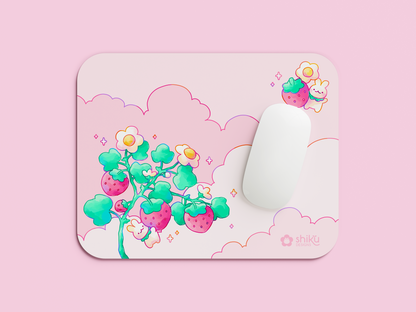 Strawberry Rabbit Mouse Pad