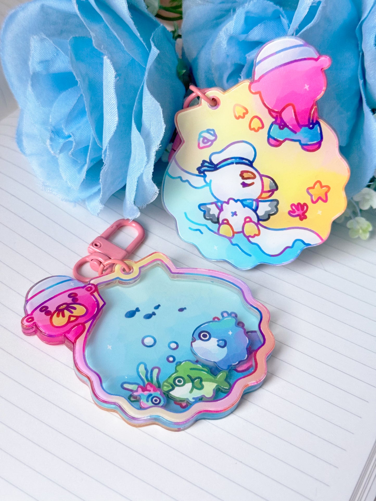 Pascal's Fishie Pals Shaker Keychain