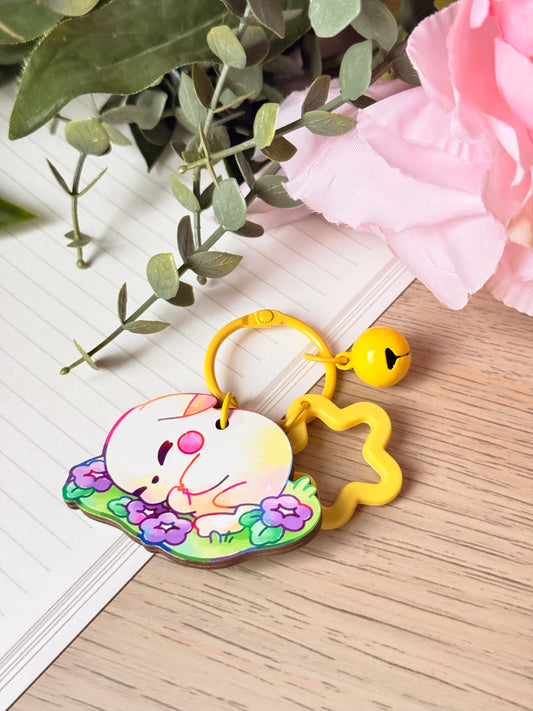 Peaky Wooden Keychain