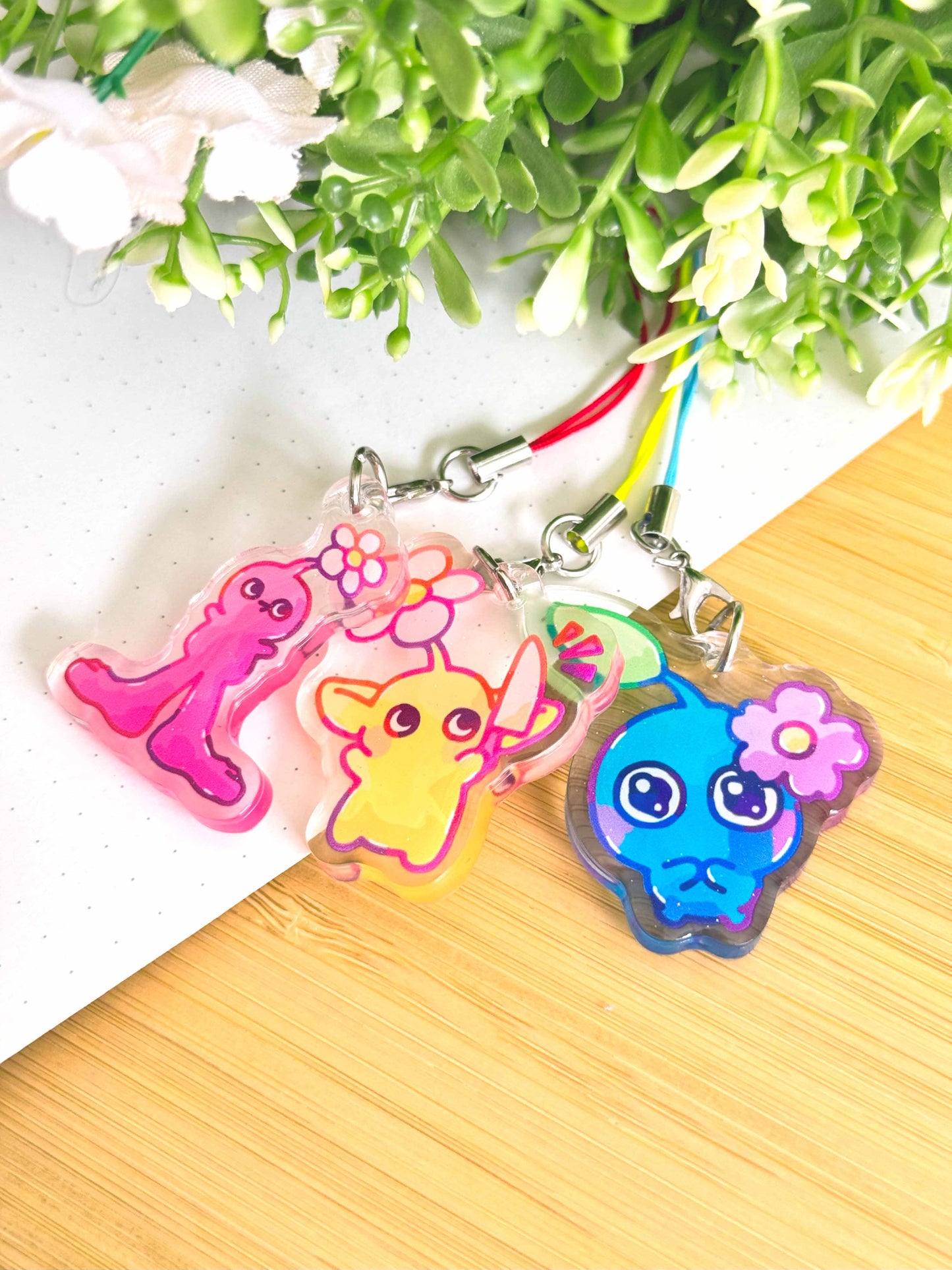 Blue Pikmin Keychain