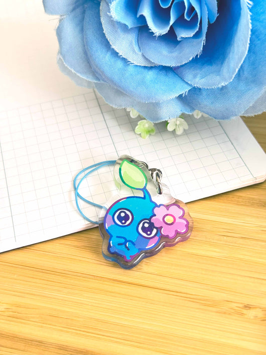 Blue Pikmin Keychain