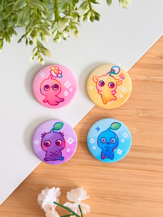 Pikmin Button Magnet Set