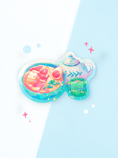 Ponyo's Ramen Holographic Sticker