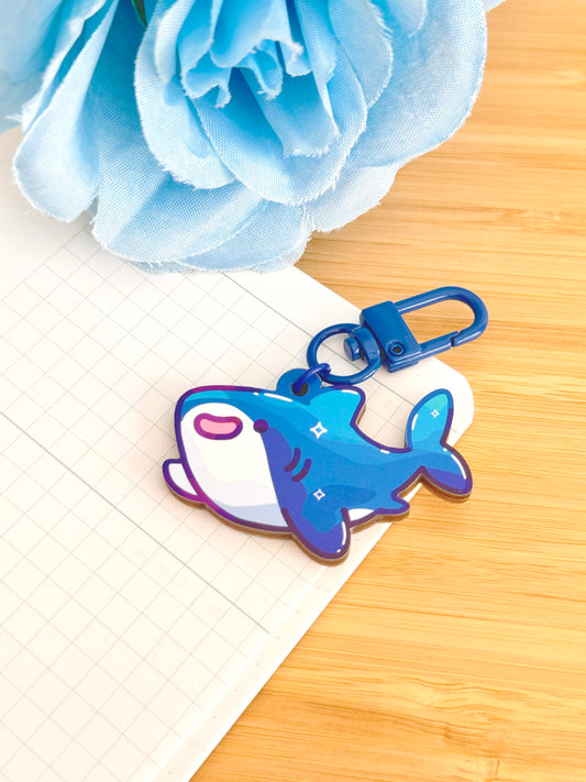 Shark Wooden Keychain