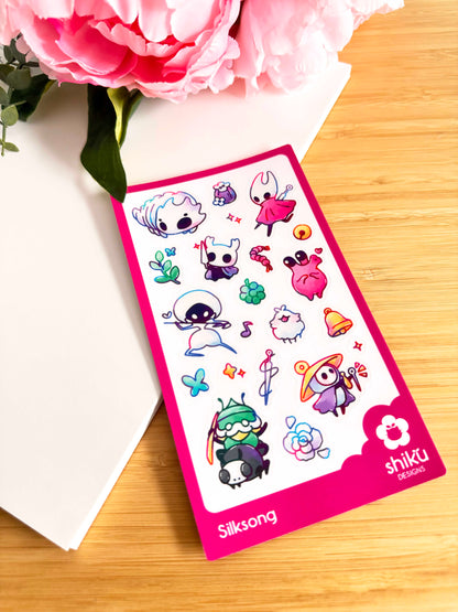 Silksong Sticker Sheet