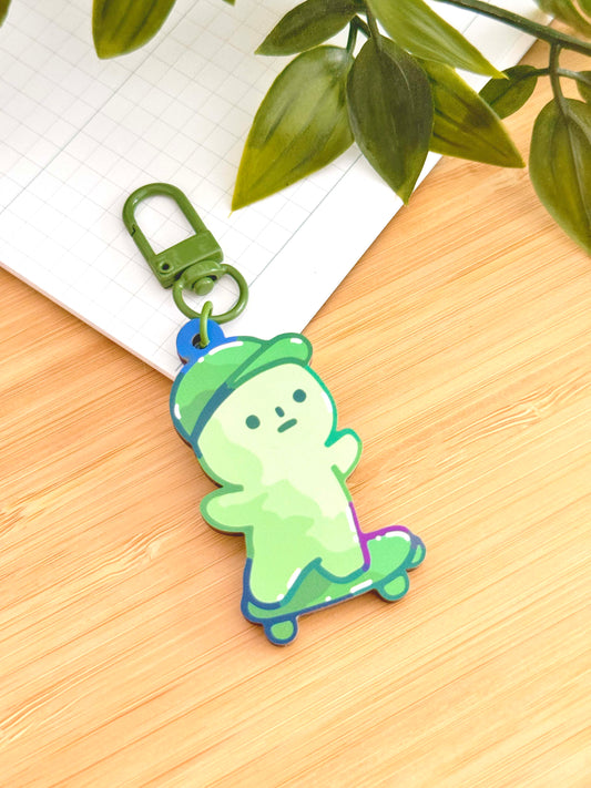Sk8er Boi Wooden Keychain
