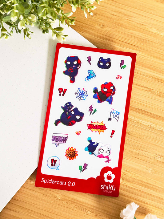 Spidercats 2.0 Sticker Sheet