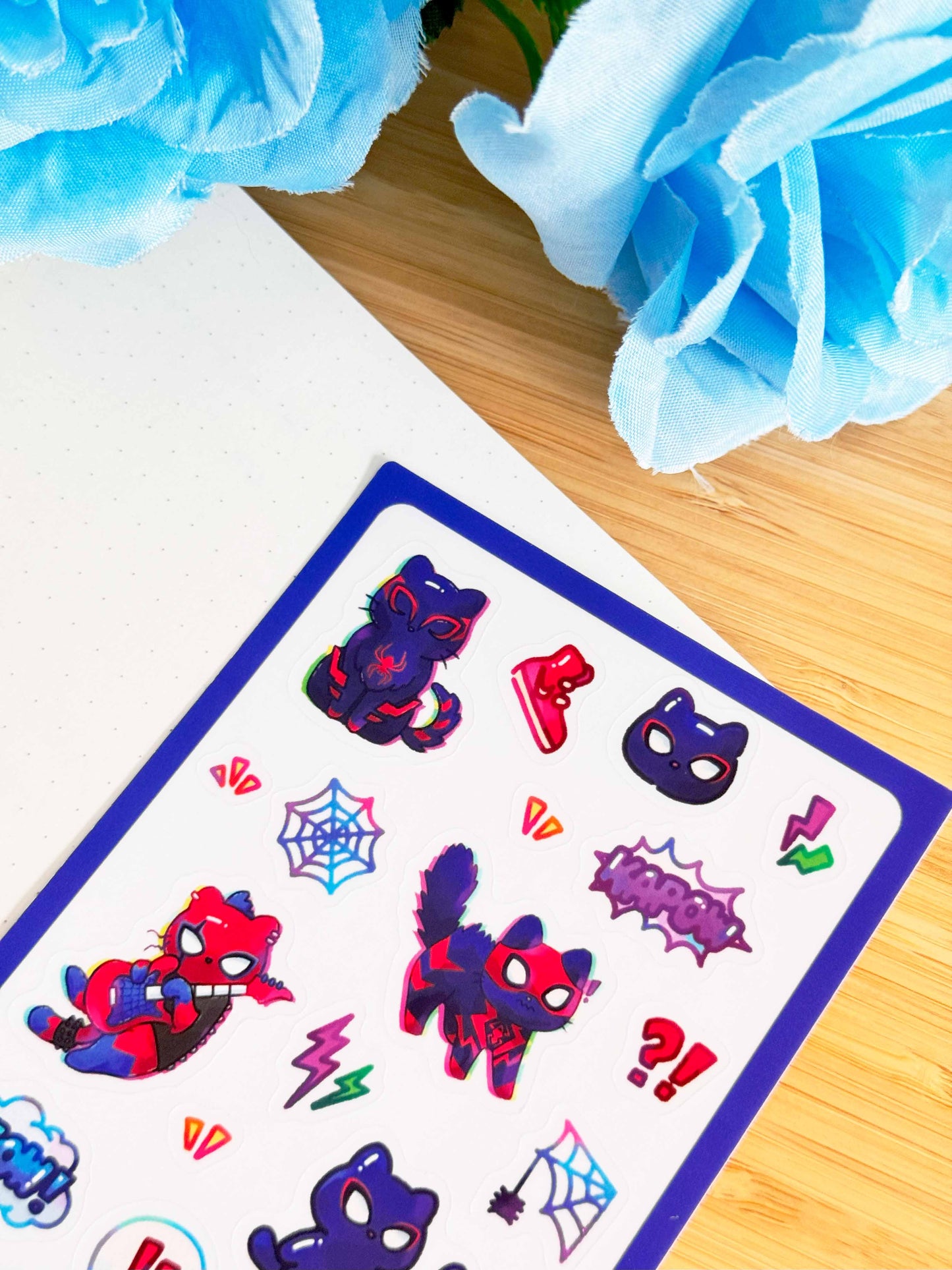 Spidercats Sticker Sheet