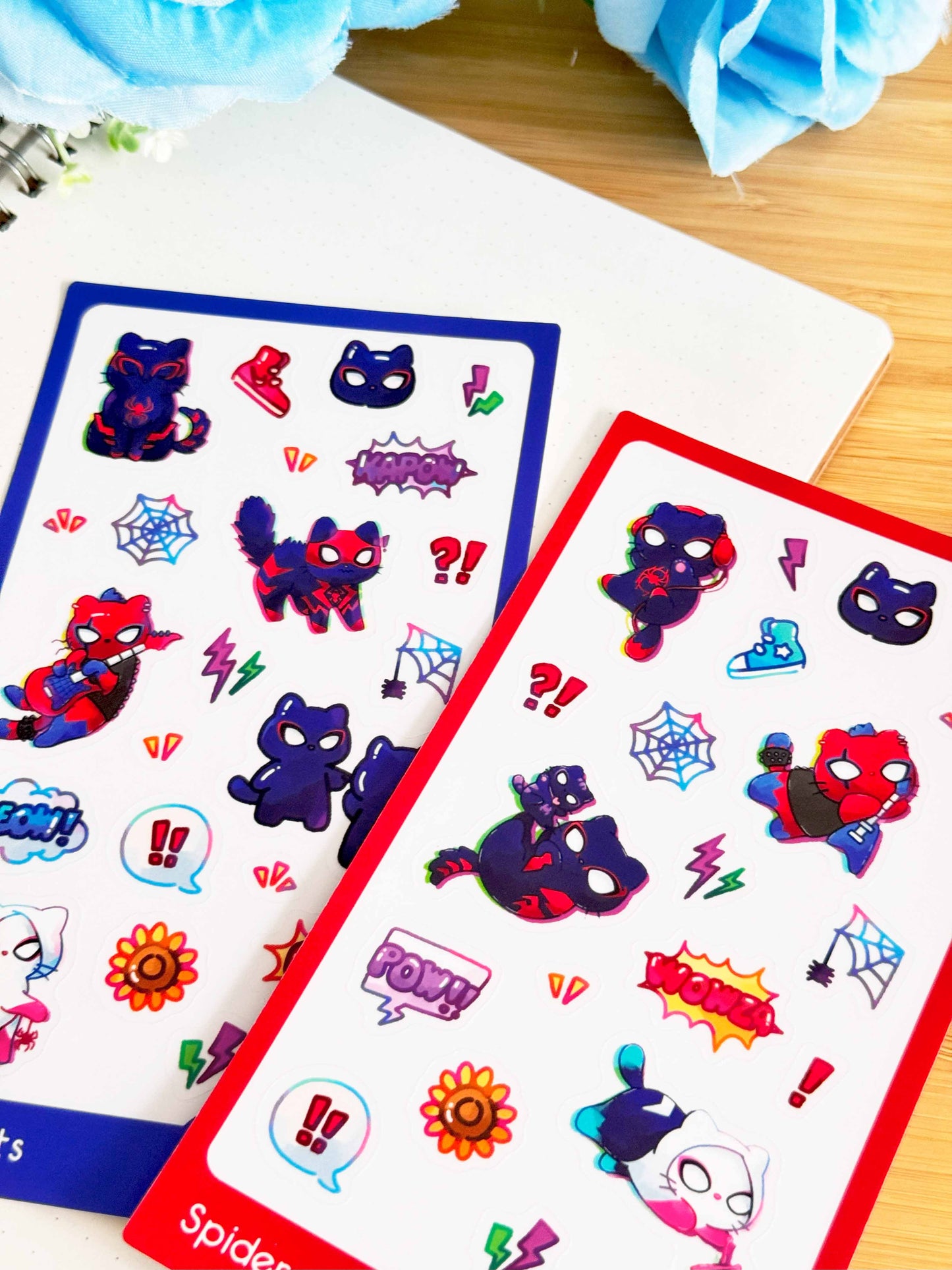 Spidercats Sticker Sheet