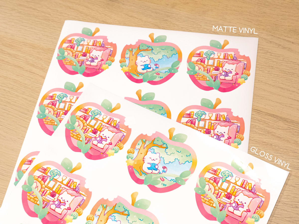 Matte Stickers Design Printable Premium Matte Vinyl Sticker Paper – Shiku Designs
