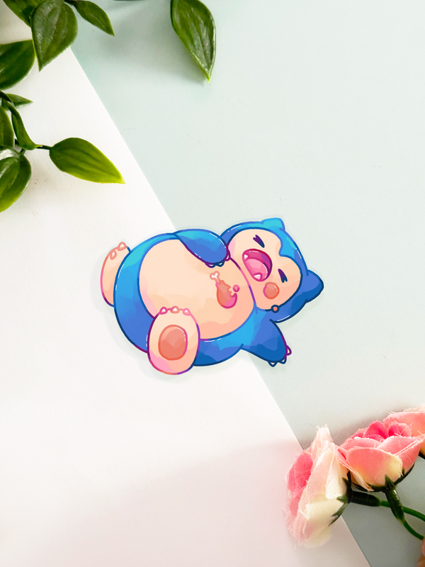 Snorlax Sticker – Shiku Designs