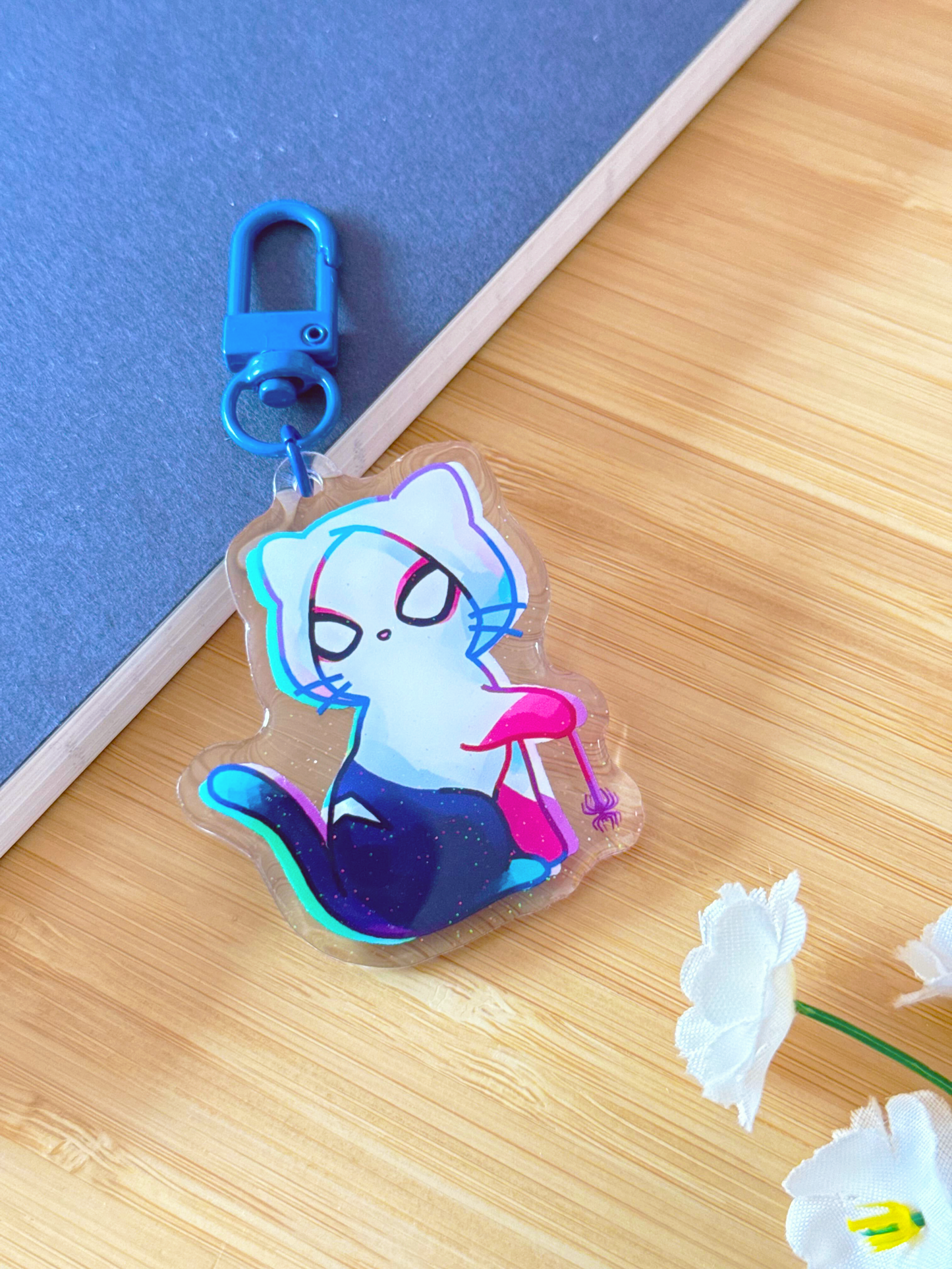 Spidercat Gwen Keychain