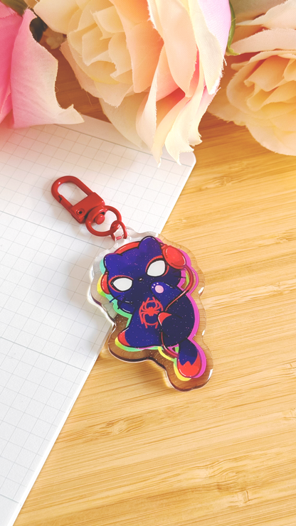 Spidercat Miles Keychain