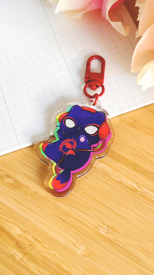 Spidercat Miles Keychain
