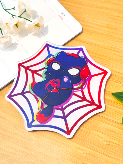 [DC] Spidercat Acrylic Coasters