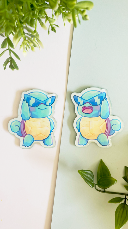 Squirtle Glitter Magnet