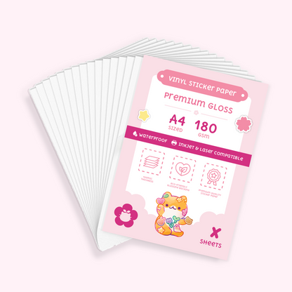Printable Premium Gloss Vinyl Sticker Paper