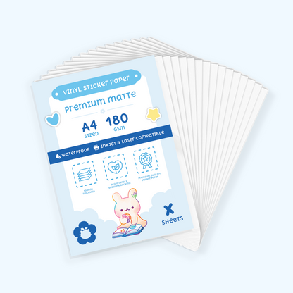 Printable Premium Matte Vinyl Sticker Paper