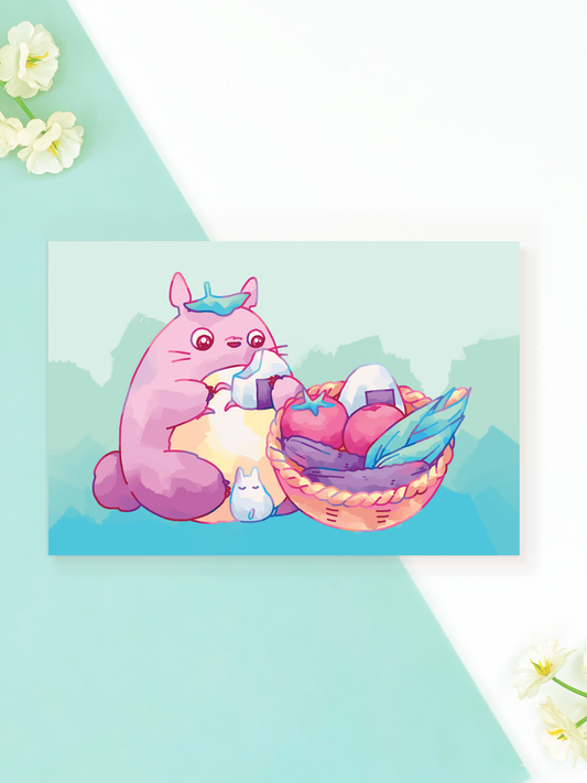 Totoro's Vegetable Basket Print
