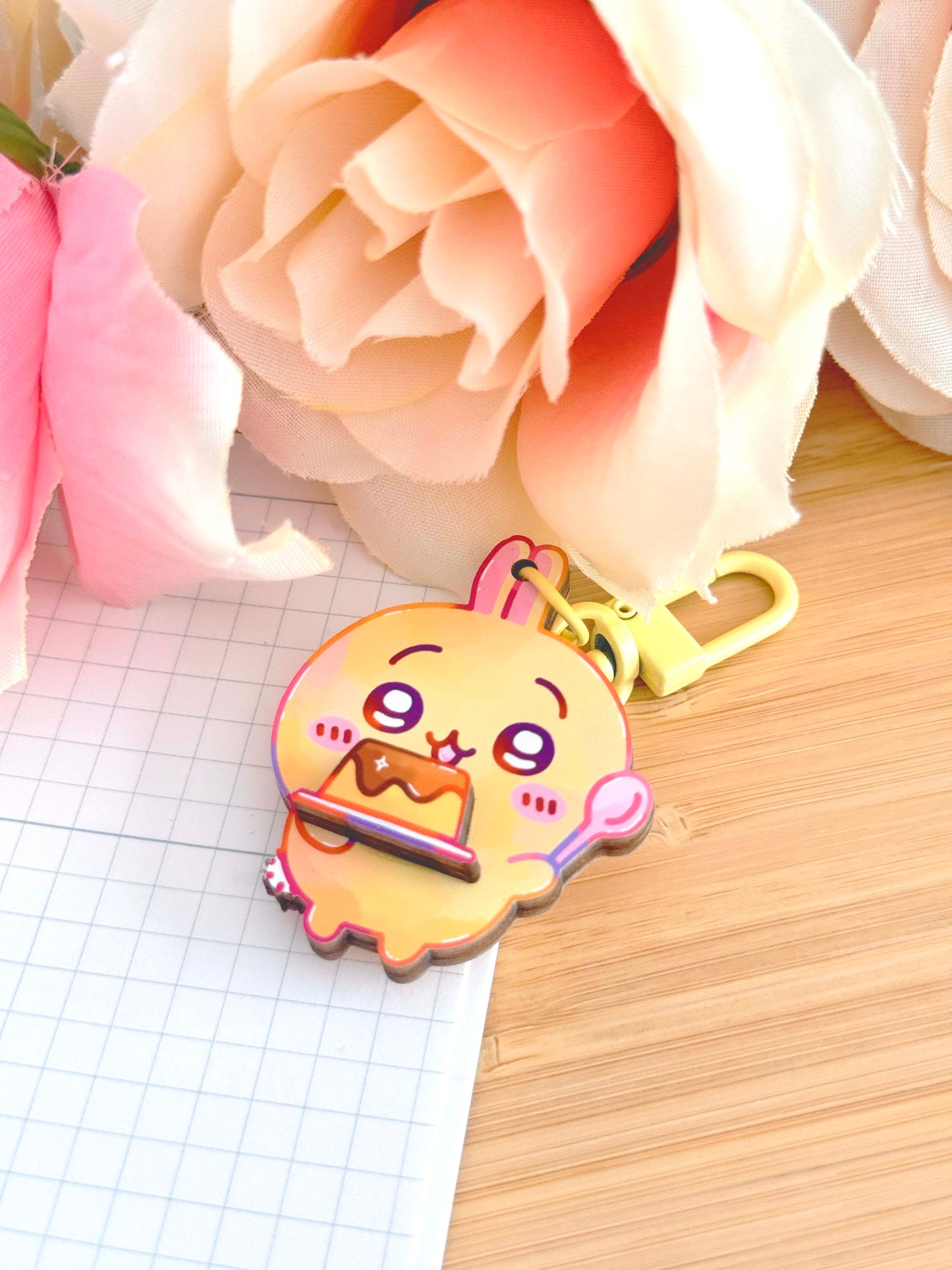 Usagi Wooden Keychain