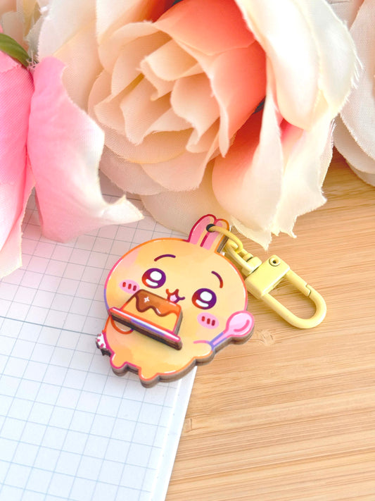 Usagi Wooden Keychain