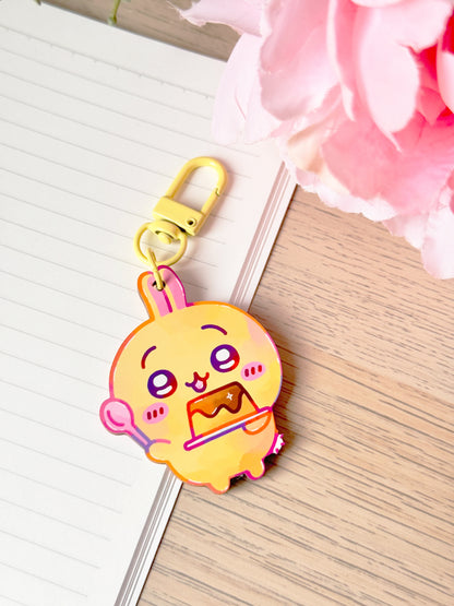 Usagi Wooden Keychain