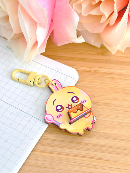 Usagi Wooden Keychain