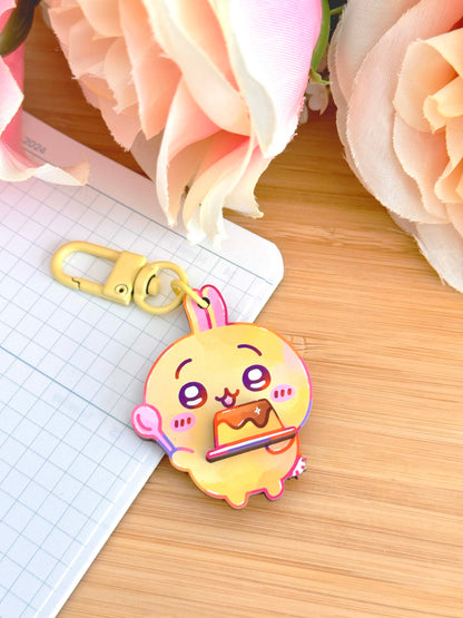 Usagi Wooden Keychain